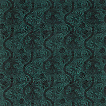 Indian Flock Velvet Cerulean Walnut 236944 Curtain Tie Backs