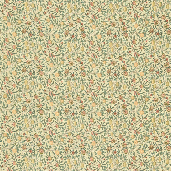 Fruit Minor Ivory Teal 226704 Fabric by the Metre