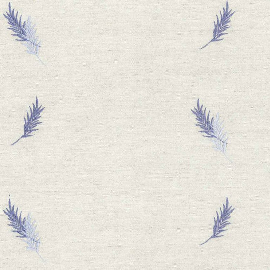 Embroidered Union Fern Floral Blue Samples