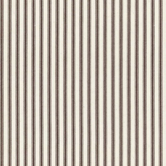 Ticking Stripe 1 Brown Curtains