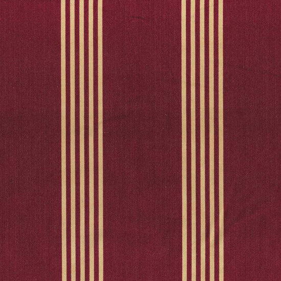 Canvas Stripe Antique Claret Upholstered Pelmets