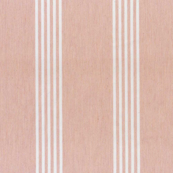 Canvas Stripe Pink Curtains