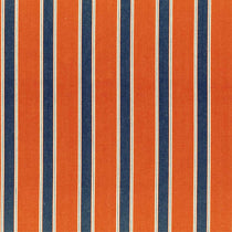 Silhouette Stripe Rust Navy Fabric by the Metre