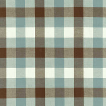 Watercolour Check Brown Mist Roman Blinds