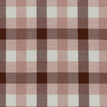 Watercolour Check Brown Pink Fabric by the Metre