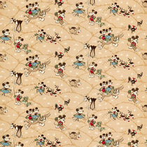 Mickey At The Farm Butterscotch 227146 Fabric by the Metre