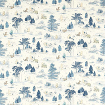 Winnie The Pooh Bon Bon Blue 227159 Fabric by the Metre