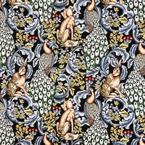 Forest Charcoal William Morris Inspired Fabric by the Metre