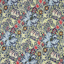 Golden Lily Denim William Morris Inspired Curtains