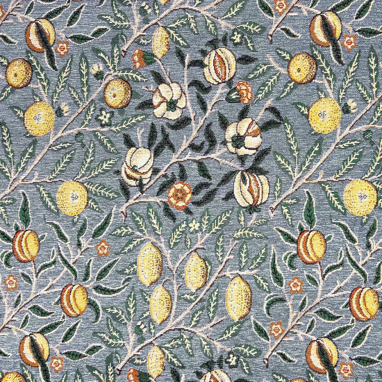 Pomegranate Azure William Morris Inspired Upholstered Pelmets