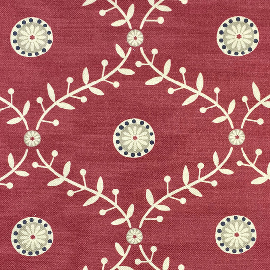 Bluntington Raspberry Fabric by the Metre