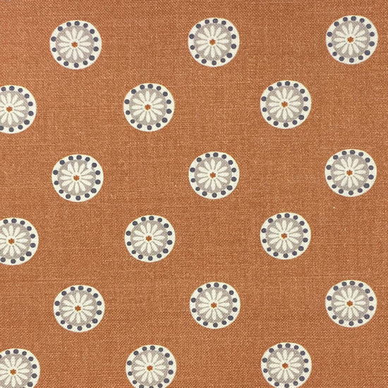 Shenstone Tangerine Fabric by the Metre