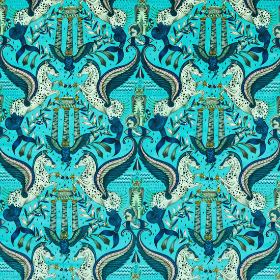 Odyssey Mythos Velvet Peacock F1753-01 Fabric by the Metre