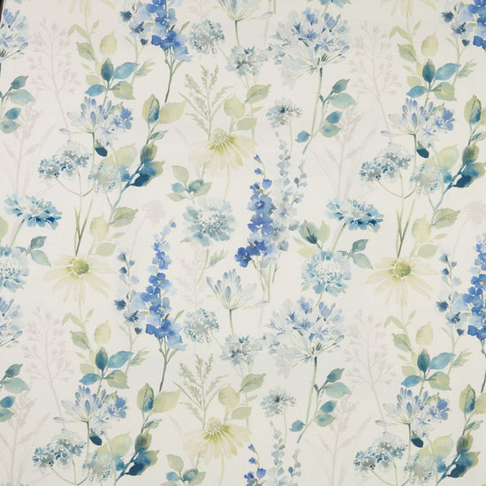 Wild Garden Cotton Cornflower Upholstered Pelmets