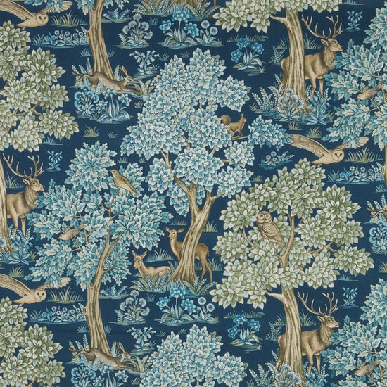 Woodland Retreat Sapphire Fabric by the Metre