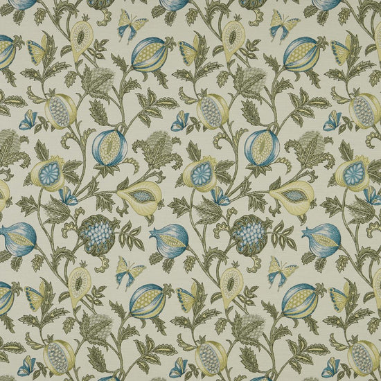 Primavera Teal Fabric by the Metre