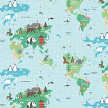 World Map Curtain Tie Backs