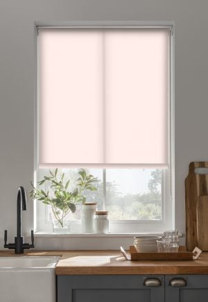 Lunette Powder Pink Roller Blinds