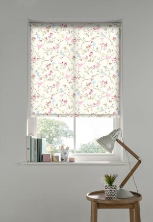 Bird Trail Grey Roller Blinds