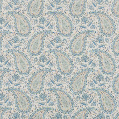 TIGRIS Marine Blue Fabric by the Metre